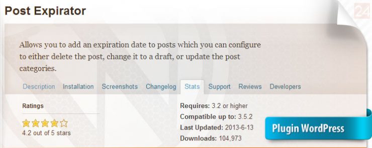 Plugin Post Expirator