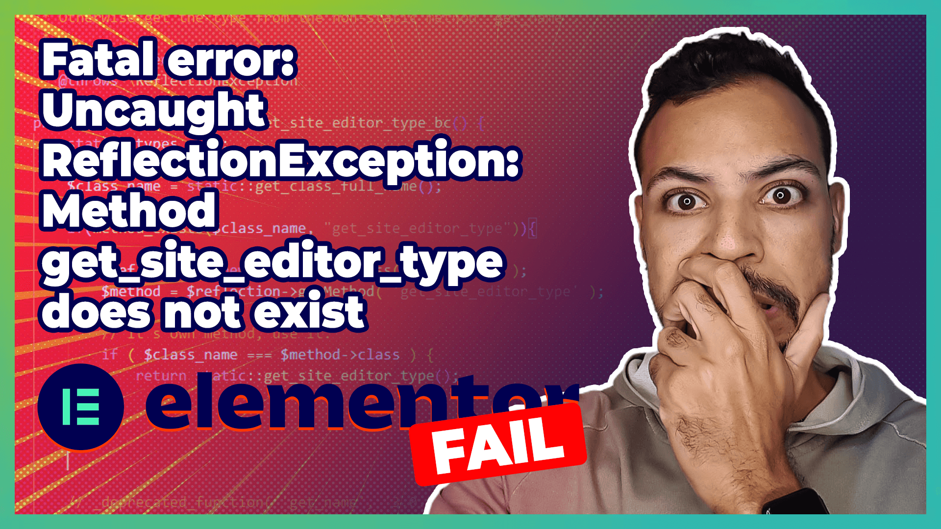 Uncaught ReflectionException: Method get_site_editor_type does not exist