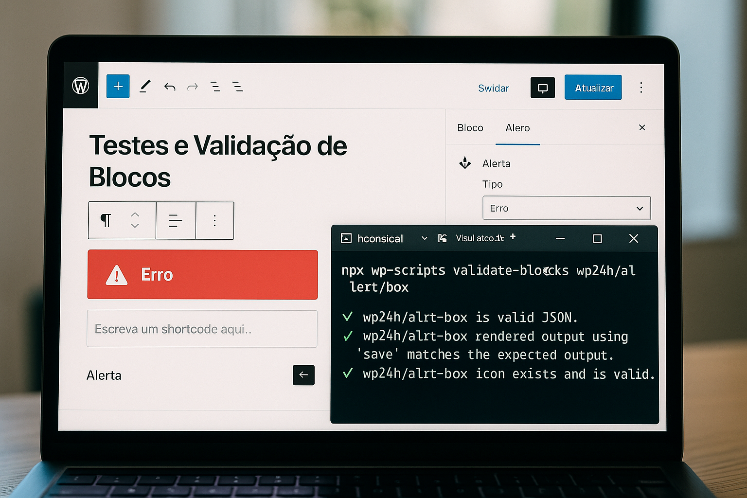 Testes e Validação de Blocos com @wordpress/scripts